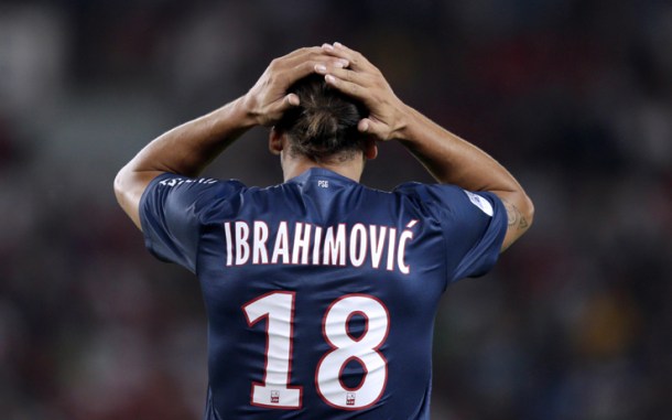 Paris Saint-Germain's Swedish forward Zl